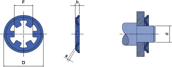 Reely Fuse ring sendes for diameter: 6 mm 20 stk.