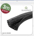 Miniatyrbild 1 av 4: Quadrios 23CA229 23CA229 Flätad slang Svart Polyester 6 till 7 mm 3 m