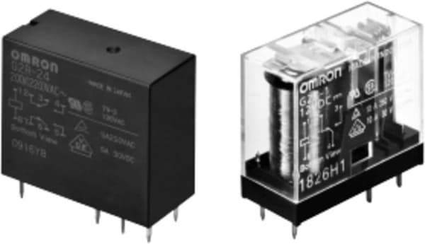 Omron G2R-2-DC24 strømrelæ 24 V/DC 5 A 2x skiftekontakt 1 stk. taske