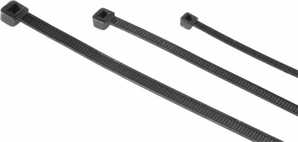 Hama kabelbindersæt, 2,5 x 100/150/200 mm, sort, 150 styk (00221002)
