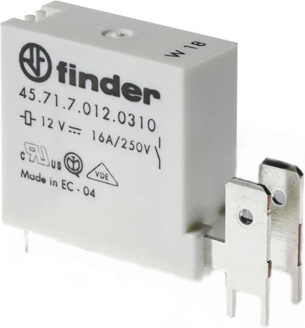 Finder 45.71.7.006.1310 Printrelæ 6 V/DC 16 A 1x kontakt 1 stk.