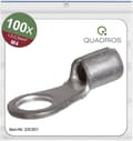 Miniatyrbild 1 av 4: Quadrios 23C501 tvärsnittsringkabelsko (max.) = 2,5 mm² hål Ø = 4,3 mm oisolerad 100 stycken (23