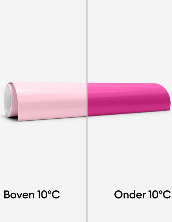 Cricut Color Changing Vinyl - kall - permanent - rosa - 30x60cm