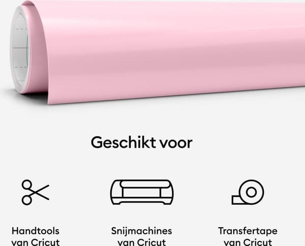 Cricut Color Changing Vinyl - kall - permanent - rosa - 30x60cm