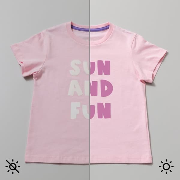 Cricut Color Changing Iron-On - UV aktiveret - pastelrød - 30x48cm