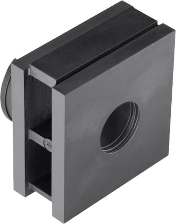 HellermannTyton VP-L_16-17_Ins-sgl-PL-BK Enkelt gennemføring Halogenfri TPE Sort 1 stk.