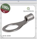 Miniatyrbillede 1 af 4: Quadrios 23C504 tværsnit ringkabelsko (maks.) = 2,5 mm² hul Ø = 8,5 mm uisoleret 100 stk. (23 stk.