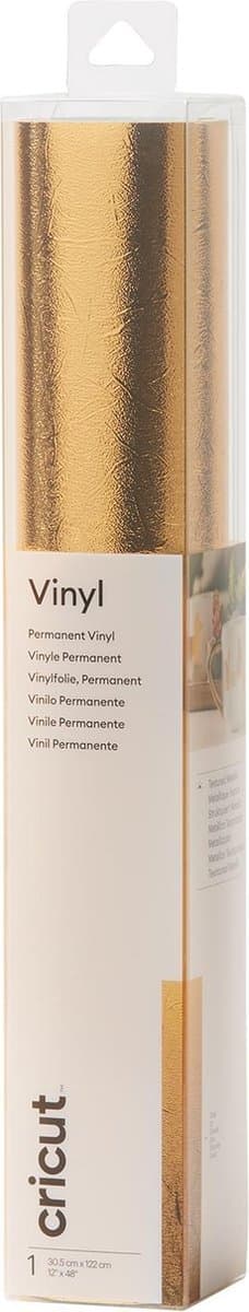 Cricut Premium Vinyl Permanent 30x120 cm (tekstur metallisk guld)