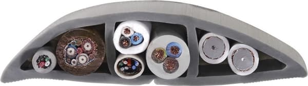 Hama 00220983 Kabelkanal PVC Grå fleksibel (LxBxH) 1800 x 60 x 10 mm 1 stk.