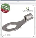 Miniatyrbillede 1 af 4: Quadrios 23C509 tværsnit ringkabelsko (maks.) = 4 mm² hul Ø = 8,5 mm uisoleret 100 stk. (23C5
