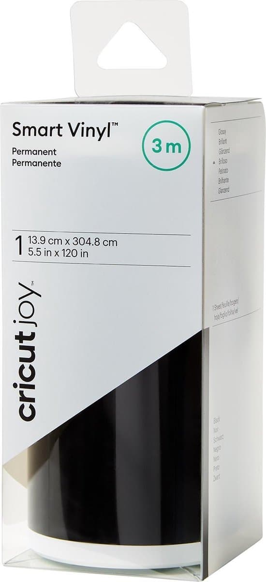 Cricut Joy Smart Vinyl - permanent - sort - 14x300cm