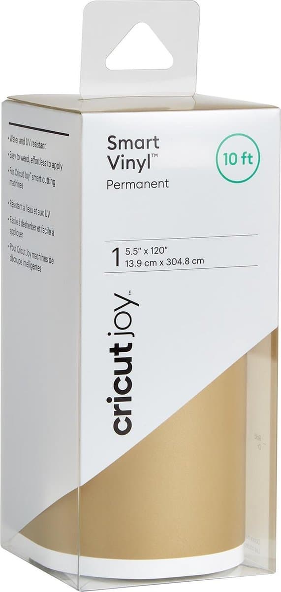 Cricut Smart Vinyl - Permanent - Guld - 14x300cm