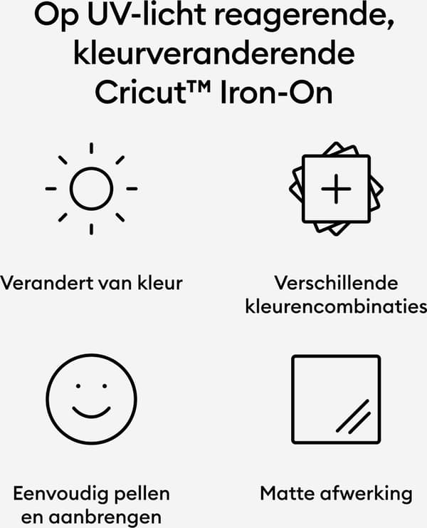 Cricut Color Changing Iron-On - UV aktiveret - pastel violet - 30x48cm