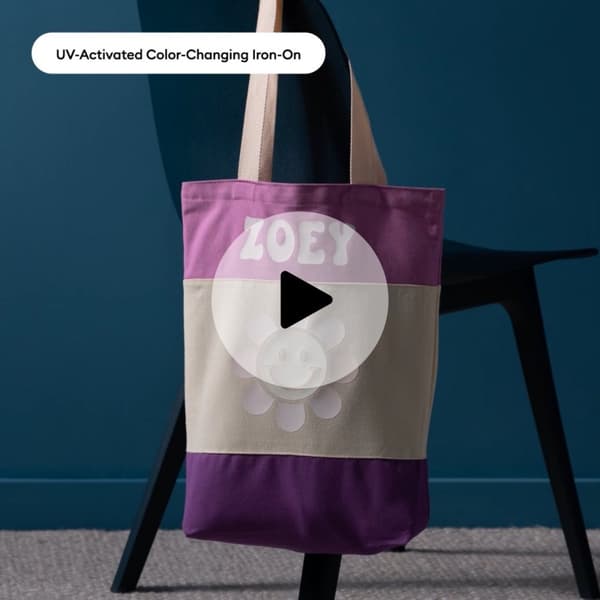Cricut Color Changing Iron-On - UV aktiveret - pastel violet - 30x48cm