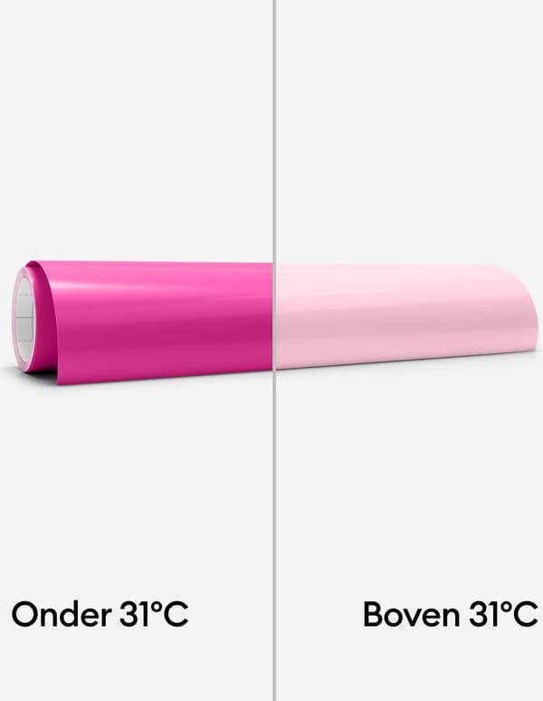 Cricut Color Changing Vinyl - varm - permanent - rosa - 30x60cm