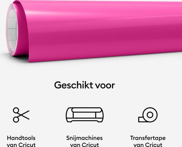Cricut Color Changing Vinyl - varm - permanent - rosa - 30x60cm