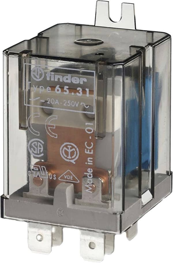 Finder 65.31.9.024.4309 Indstiksrelæ 24 V/DC 30 A 1x NO 1 stk.