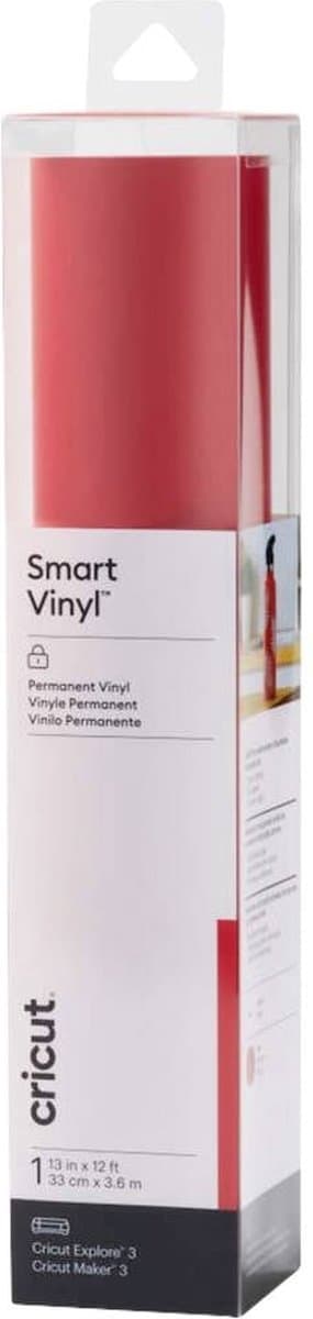 Cricut Smart Vinyl Permanent 33x366cm 1 ark (rød)