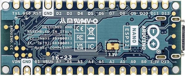 Arduino ABX00092 Board Nano ESP32 utan headers Nano