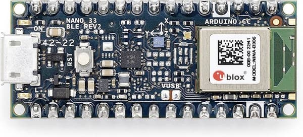 Arduino ABX00072 Board Nano 33 BLE Rev2 med headere Nano ARM® Cortex®-M4