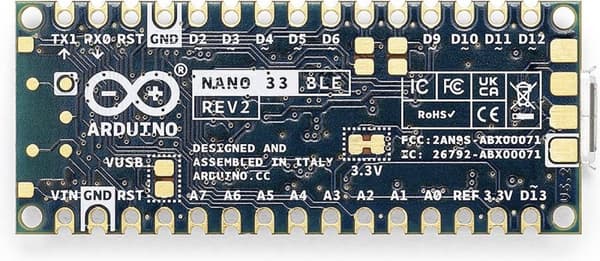Arduino ABX00071 Board Nano 33 BLE Rev2 Nano ARM® Cortex®-M4