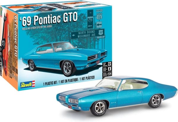 1:24 Revell 14530 69 Pontiac GTO Car - The Judge - 2N1 Kit Plastic Model Kit