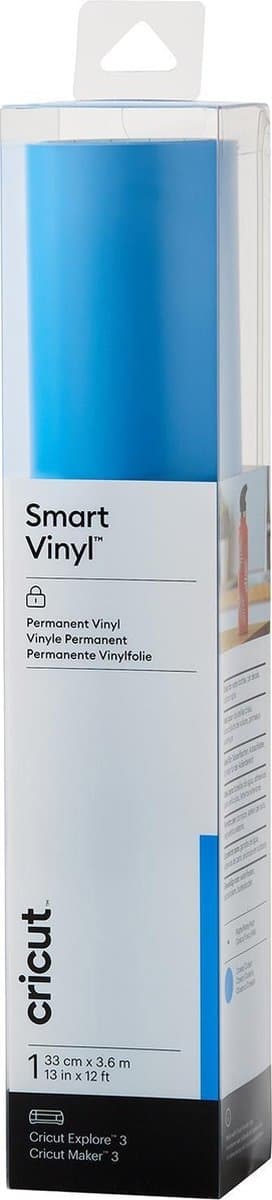 Cricut Vinyl Film - Smart Vinyl - Permanent - 33x360cm - Blå