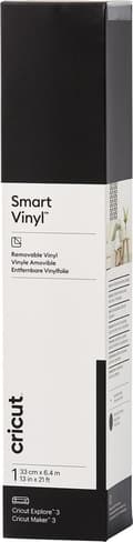 Miniatyrbild 1 av 9: Cricut Smart Vinyl Avtagbar 33x640cm 1 ark (svart)