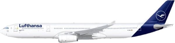 1:144 Revell 03816 Airbus Airplane A330-300 - Lufthansa - Nytt livfärgat plastmodellsats