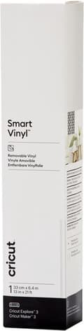 Miniatyrbild 1 av 4: Cricut Smart Vinyl Avtagbar 33x640cm 1 ark (Vit)