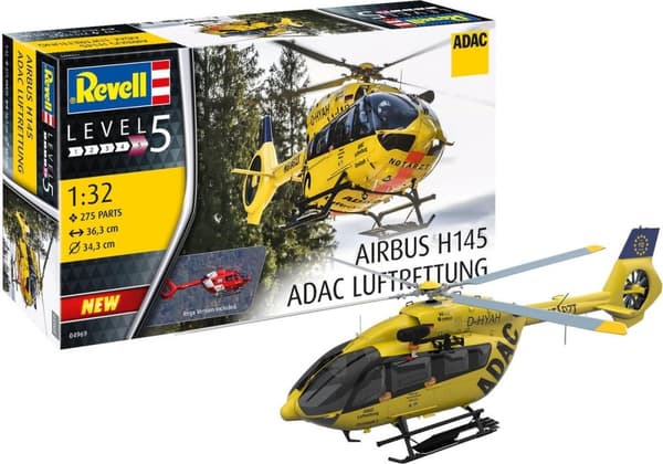 1:32 Revell 04969 tysk helikopter Airbus H145 ADAC/REGA plastmodelsæt