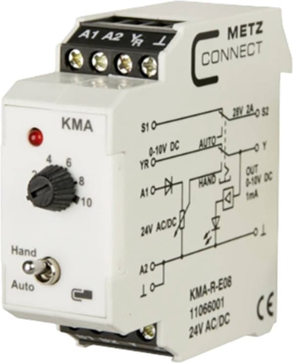 Metz Connect 11066001 Analoge interventionsmoduler 24, 24 V/AC, V/DC (maks.) 1 stk.