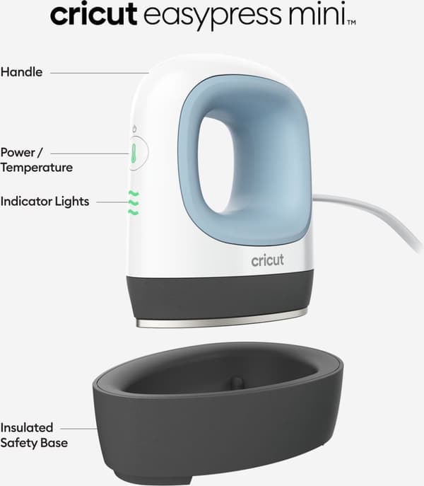 Cricut EasyPress Mini Zen Blå