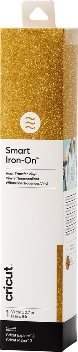 Cricut Smart Iron-on 33x273cm 1 ark (Glitter Gold)