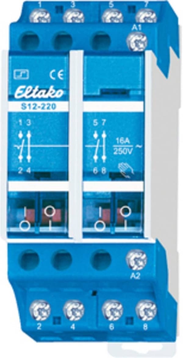 Overspændingsafbryder DIN-skinne Eltako S12-220-230V 2x NC, 2x NO 230 V/AC 16 A 2300 W 1 stk.