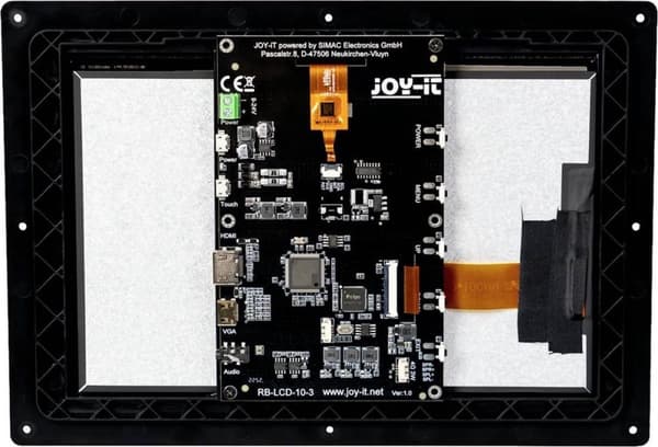 Joy-it RB-LCD-10-3 touchscreen skærm 25,7 cm (10,1 tommer) 1280 x 800 pixels Inkl. bolig