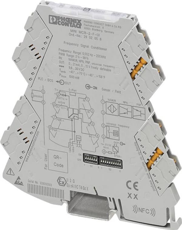Phoenix Contact MINI MCR-2-F-UI 2902056 Programmerbar frekvensmätningsomvandlare 1 st.