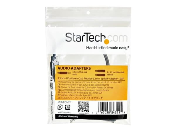 STARTECH MUYHSMFF 3.5 mm 4 Conductor M (1 stk.)