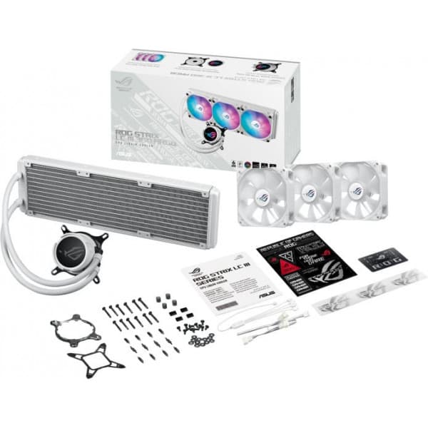 Asus ROG STRIX LC III 360 ARGB White Edition vätskekylsystem, vit