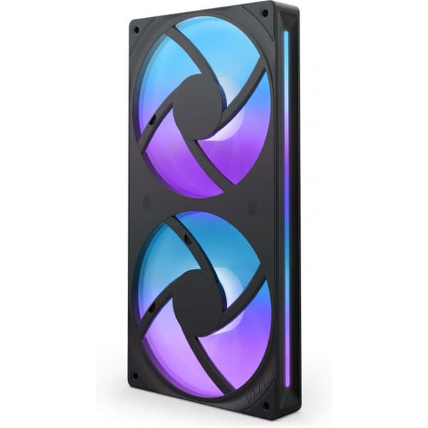 NZXT F240 RGB CORE-fläkt, 2 * 120 mm, svart