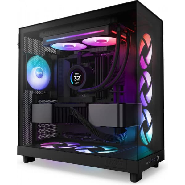 NZXT F240 RGB CORE-fläkt, 2 * 120 mm, svart
