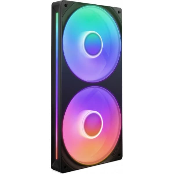 NZXT F240 RGB CORE-blæser, 2 * 120 mm, sort Sort