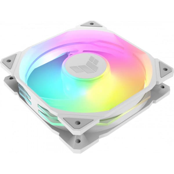 Asus TUF Gaming TR 120 ARGB PWM -tuuletin, 120 mm, valkoinen
