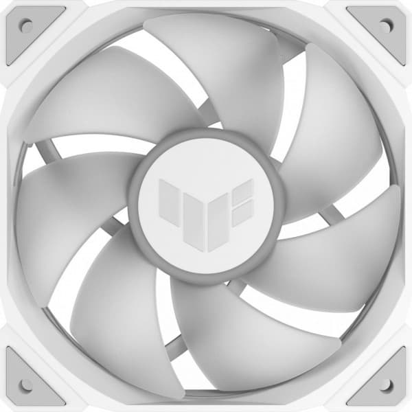 Asus TUF Gaming TR 120 ARGB PWM -tuuletin, 120 mm, valkoinen