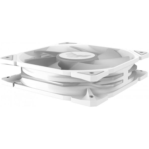 Asus TUF Gaming TR 120 ARGB PWM -tuuletin, 120 mm, valkoinen