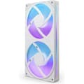 Miniatyrbillede 3 af 11: NZXT F240 RGB CORE-blæser, 2 * 120 mm, hvid