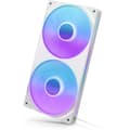 Miniatyrbillede 4 af 11: NZXT F240 RGB CORE-blæser, 2 * 120 mm, hvid