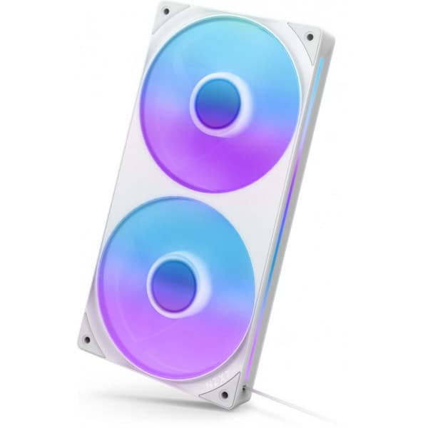 NZXT F240 RGB CORE-blæser, 2 * 120 mm, hvid