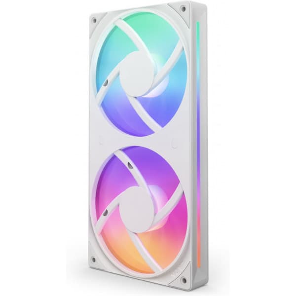 NZXT F240 RGB CORE-blæser, 2 * 120 mm, hvid