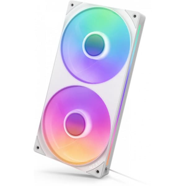 NZXT F240 RGB CORE-blæser, 2 * 120 mm, hvid